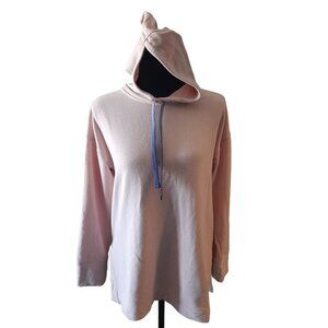 J Jill Fit Pink Long Sleeve Hood Sweatshirt Size S Casual Athletic Comfy